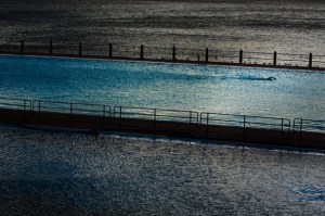 Evening swim Cape Town water front, Cape Town, South Africa