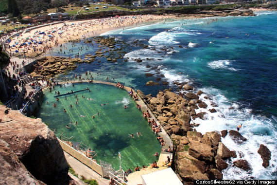 Reason No2. Australians have swimming pools in their oceans (Bronte beach, Sydney)